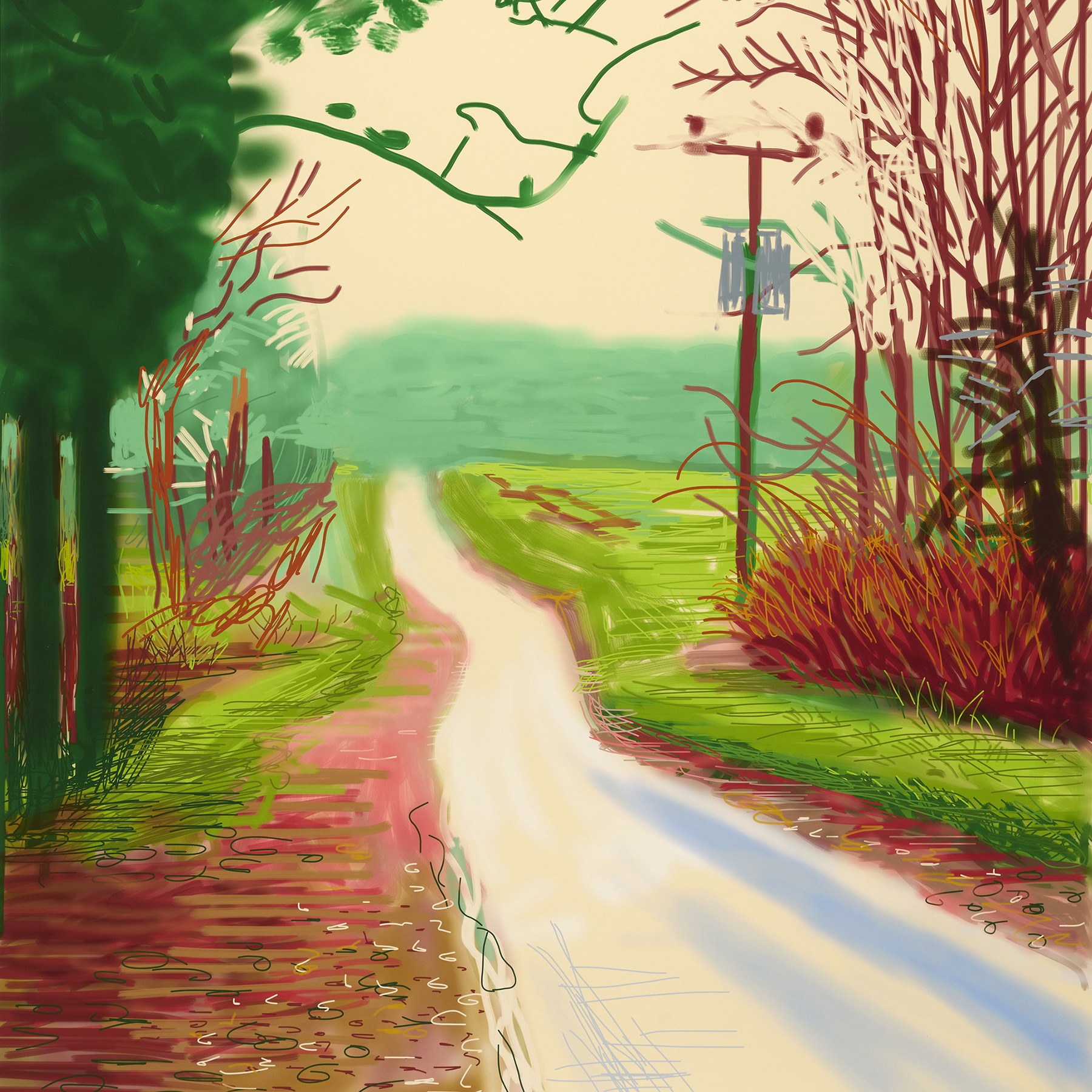 Image accompanying source report: €282,200 Hockney iPad print leads €1.06m Bonhams Paris editions sale